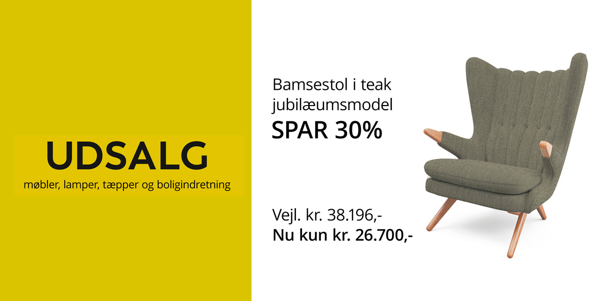 Januarudsalg møbler Nordsjælland, tilbud Bamsestol